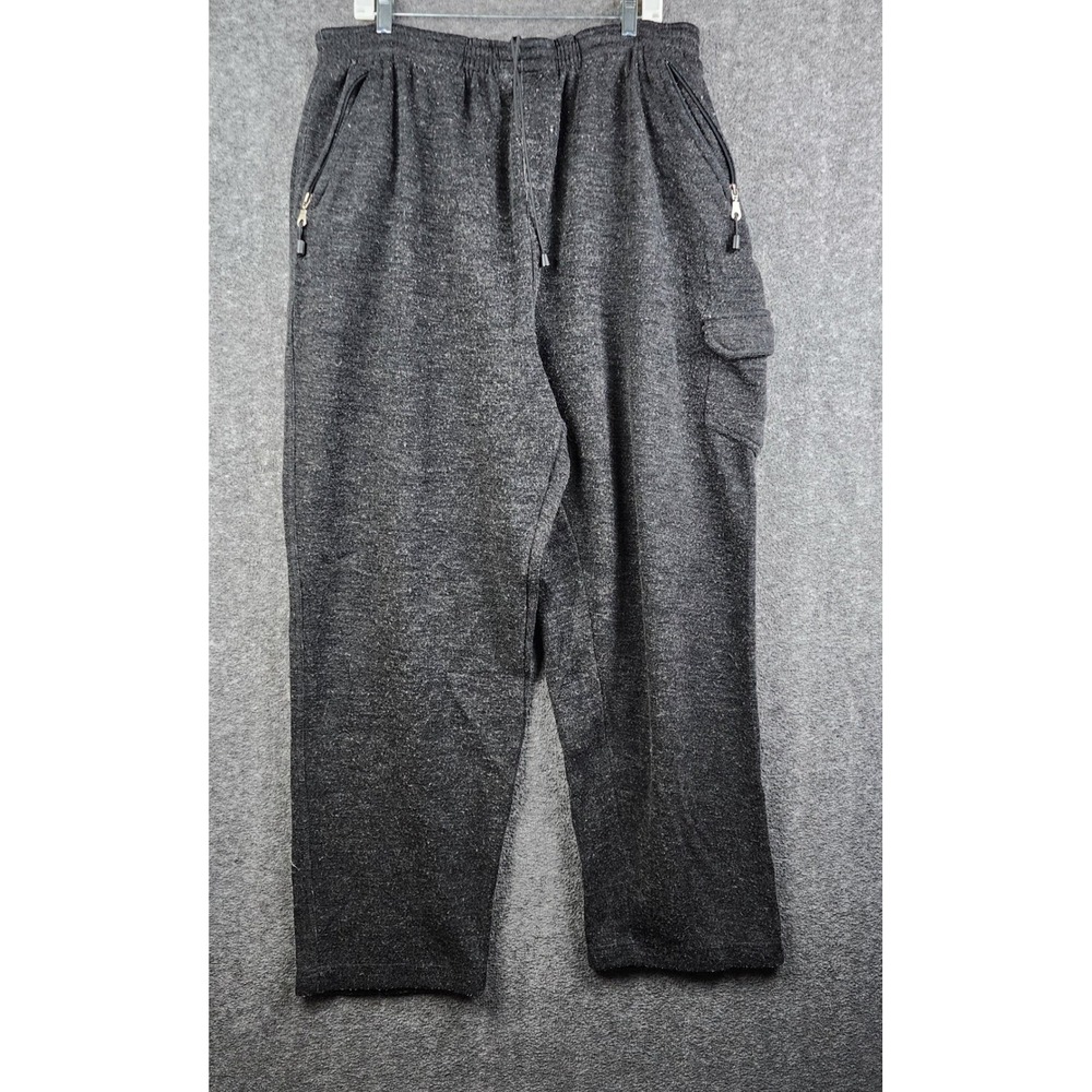 Rocawear Fleece Cargo Pants Mens XXL Charcoal Grey Excellent‎ Streetwear Joggers